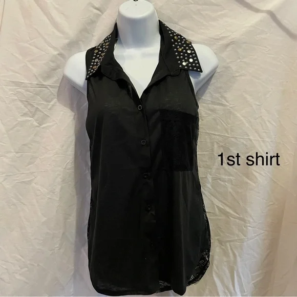 Bundle Rue 21 black button downs - Picture 2 of 16